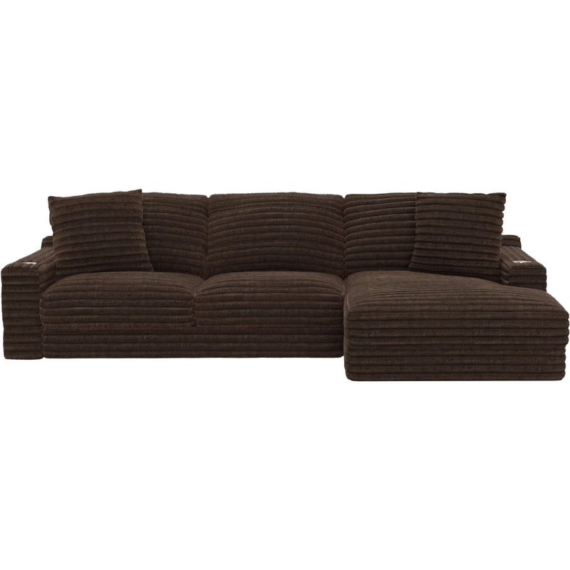  Jackson Furniture Comfrey 3045 2 pc Sectional - Chocolate IMAGE 1
