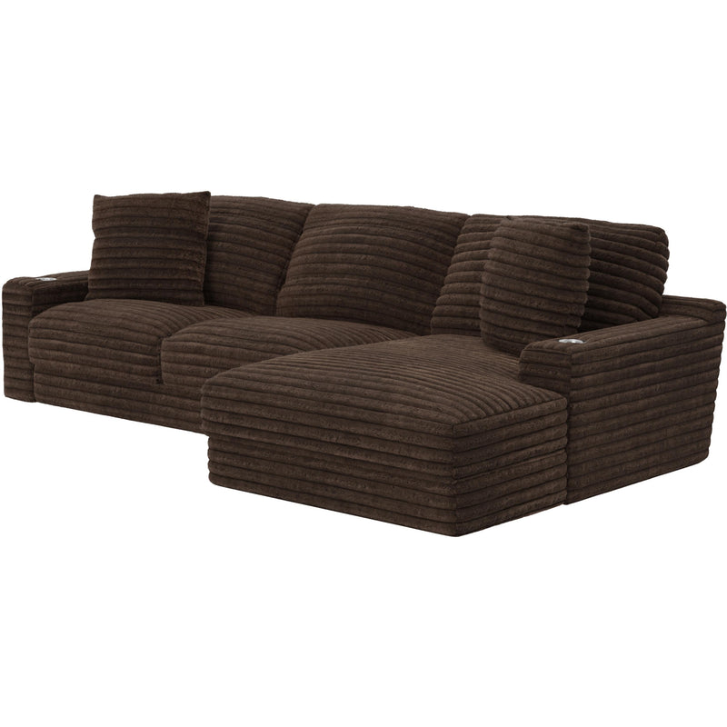  Jackson Furniture Comfrey 3045 2 pc Sectional - Chocolate IMAGE 3