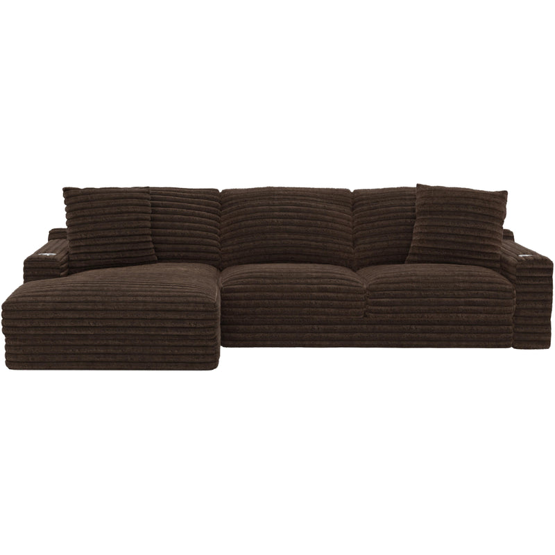  Jackson Furniture Comfrey 3045 2 pc Sectional - Chocolate IMAGE 1