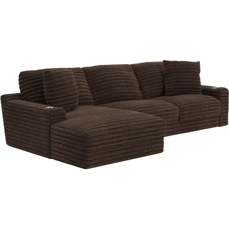  Jackson Furniture Comfrey 3045 2 pc Sectional - Chocolate IMAGE 2