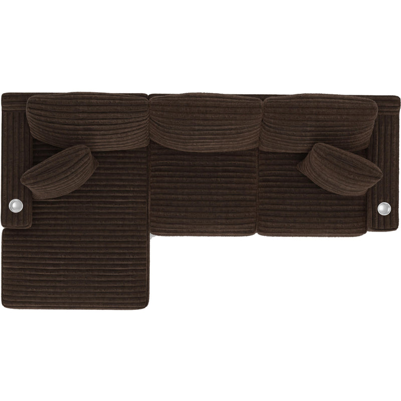  Jackson Furniture Comfrey 3045 2 pc Sectional - Chocolate IMAGE 7