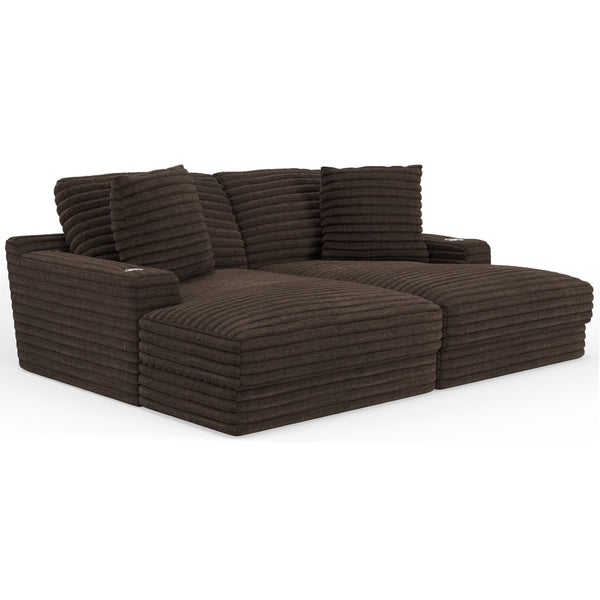  Jackson Furniture Comfrey 3045 2 pc Sectional - Chocolate IMAGE 1