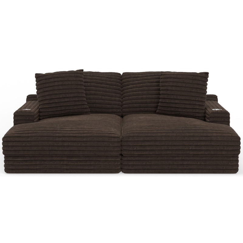  Jackson Furniture Comfrey 3045 2 pc Sectional - Chocolate IMAGE 2