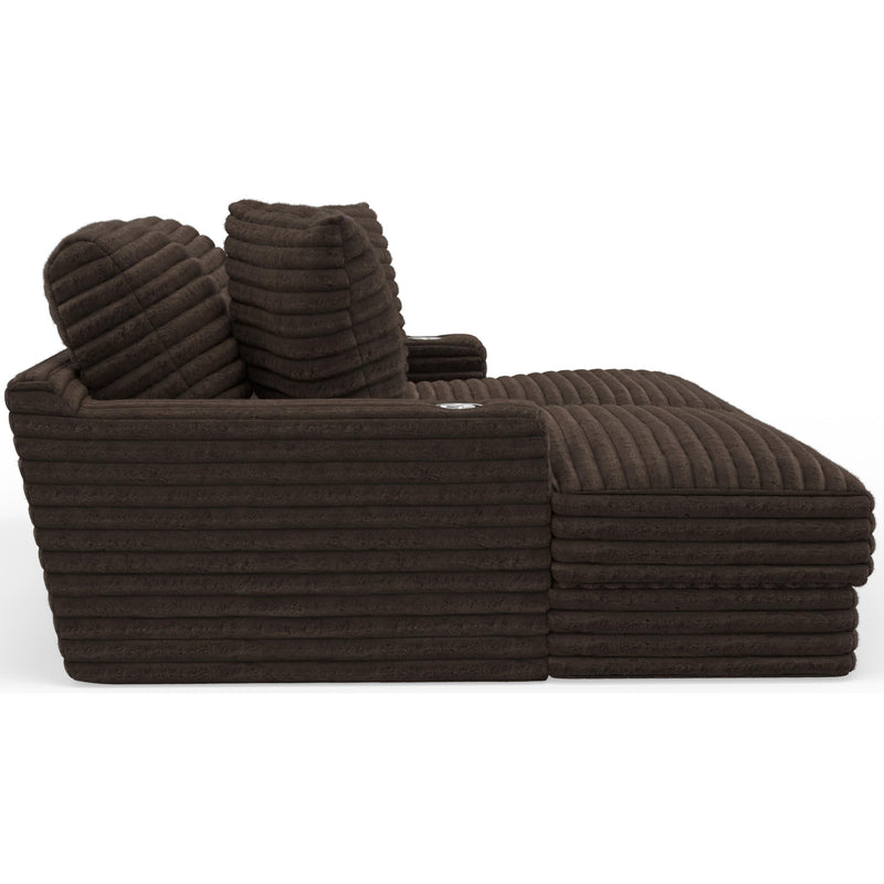  Jackson Furniture Comfrey 3045 2 pc Sectional - Chocolate IMAGE 3