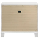  Coaster Furniture Marmore 224962 2-Drawer Nightstand Bedside Table - White IMAGE 7