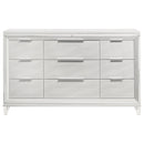  Coaster Furniture Marmore 224963 9-Drawer Dresser Cabinet - White IMAGE 3