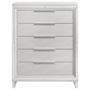  Coaster Furniture Marmore 224965 5-Drawer Bedroom Chest of Drawers - White IMAGE 3