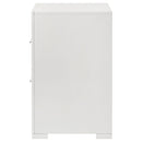  Coaster Furniture Ives 224942 2-Drawer Nightstand Bedside Table - White High Gloss IMAGE 5