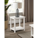 Coaster Furniture Payne 710556 Wood End Table with Shelf - Distressed White IMAGE 5
