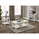 Coaster Furniture Payne 710556 Wood End Table with Shelf - Distressed White IMAGE 6