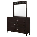Coaster Furniture Carlton 6-Drawer Dresser with Mirror 202093M IMAGE 4