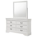 Coaster Furniture Louis Philippe 6-Drawer Dresser with Mirror 202443M IMAGE 4
