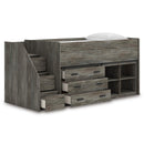 Signature Design by Ashley Frandern B4480B16 Twin Loft Bed with Bookcase and Drawer Storage IMAGE 2