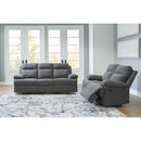 Signature Design by Ashley Side-Swipe PC9140689 Reclining Sofa with Drop Down Table IMAGE 9