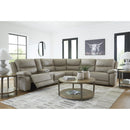 Signature Design by Ashley Narwhal Place PC99201S36 6 pc Reclining Sectional with Storage Console IMAGE 4