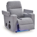  Signature Design by Ashley Pineland PC9930642A Glider Power Reclining with Audio System IMAGE 4
