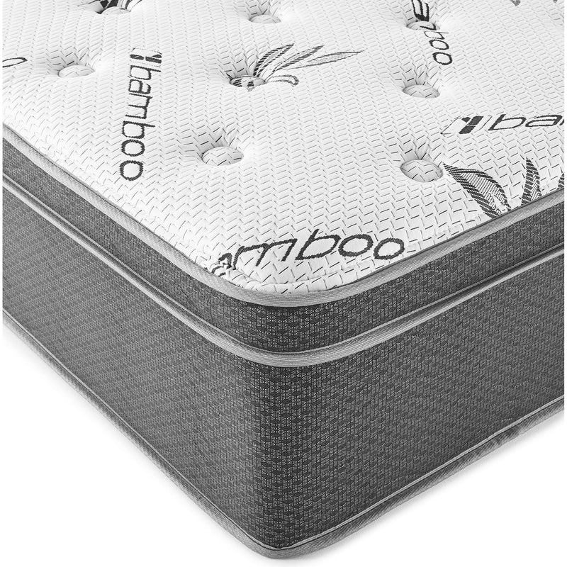 Coaster Furniture Sommet 13" Bamboo Euro Top Foam Hybrid Mattress (California King) IMAGE 2