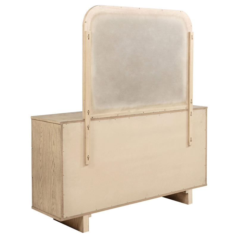 Coaster Furniture Kailani 225043M 9-Drawer Dresser and Mirror - Beige Oak IMAGE 5