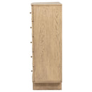 Coaster Furniture Kailani 225045 5-Drawer Bedroom Chest of Drawers - Beige Oak IMAGE 4