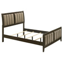  Coaster Furniture Wilkes 224421F 51-inch Upholstered Full Bed - Dark Cocoa IMAGE 1