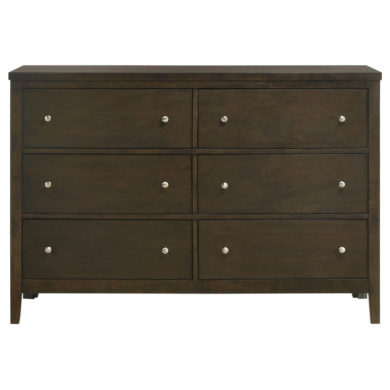 Wilkes - 6-Drawer Dresser Cabinet - Dark Cocoa Wilkes - 6-Drawer Dresser Cabinet - Dark Cocoa
