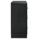 Coaster Furniture Cavelle 223663 6-Drawer Dresser Cabinet - Black IMAGE 8
