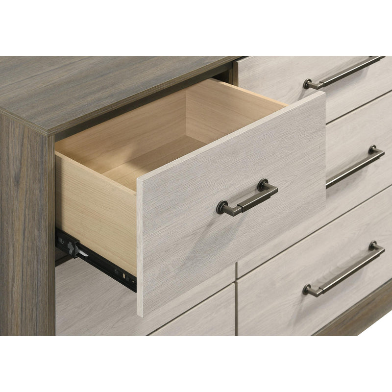 grey oak dresser Fenwick 9-Drawer Dresser With Mirror Grey Oak