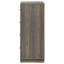  Coaster Furniture Fenwick 224985 4-Drawer Chest of Drawers - Grey Oak IMAGE 4