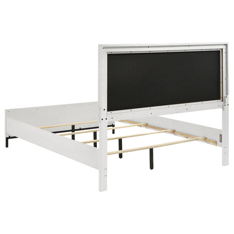 Coaster Furniture Sonora 224861Q Queen Upholstered Panel Bed - White IMAGE 3