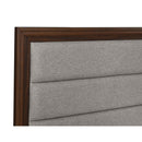  Coaster Furniture Welsley 223441Q 50-inch Upholstered Queen Bed - Walnut IMAGE 6