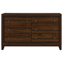 Coaster Furniture Welsley 223443 6-Drawer Dresser Cabinet - Walnut IMAGE 1