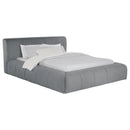 Coaster Furniture Wilshire 315981Q Upholstered Queen Platform Bed - Grey IMAGE 2