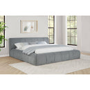 Coaster Furniture Wilshire 315981KW Upholstered California King Platform Bed - Grey IMAGE 4