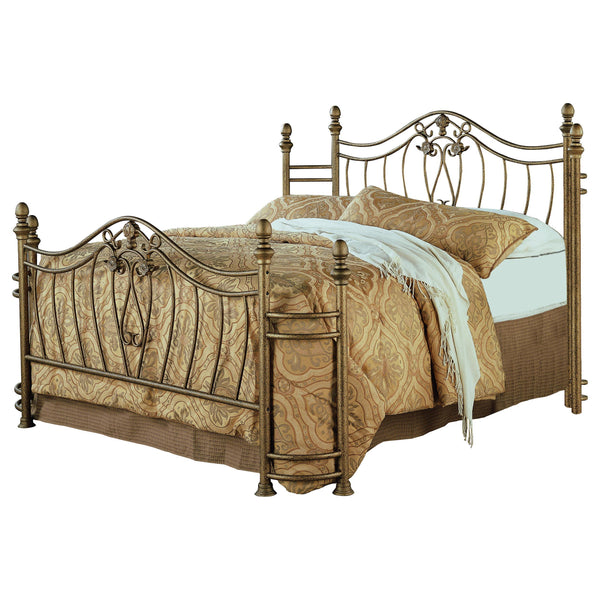 Coaster Furniture Sydney 300171KE Eastern King Headboard and Footboard - Brushed Gold IMAGE 1