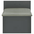 Coaster Furniture Danbury 930210 3-Drawer Makeup Vanity & Stool - Set Grey High Gloss IMAGE 11
