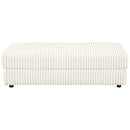 Coaster Furniture Emberson 508855 Upholstered Rectangular Storage Ottoman - Ivory IMAGE 3