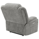 Coaster Furniture Houston 602284P Upholstered Power Lift Recliner - Grey IMAGE 8