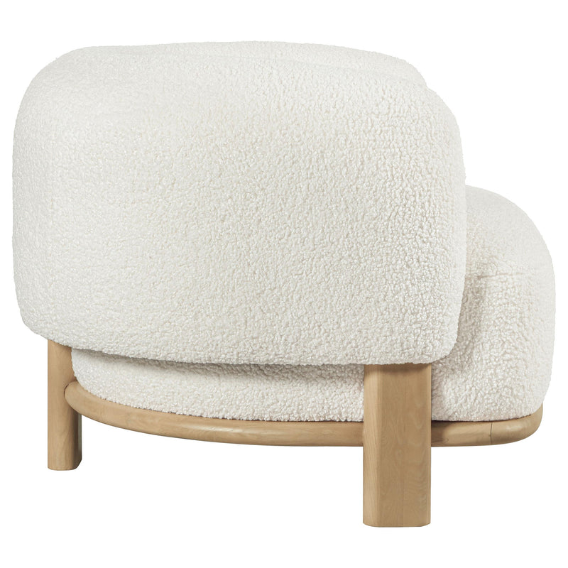 Coaster Furniture Lawler 903169 Upholstered Barrel Back Accent Chair - Ivory IMAGE 8