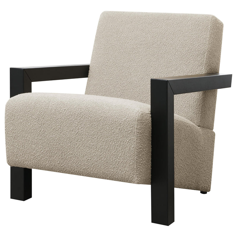 Coaster Furniture Fitzroy 903095 Boucle Upholstered Accent Arm Chair - Latte IMAGE 3