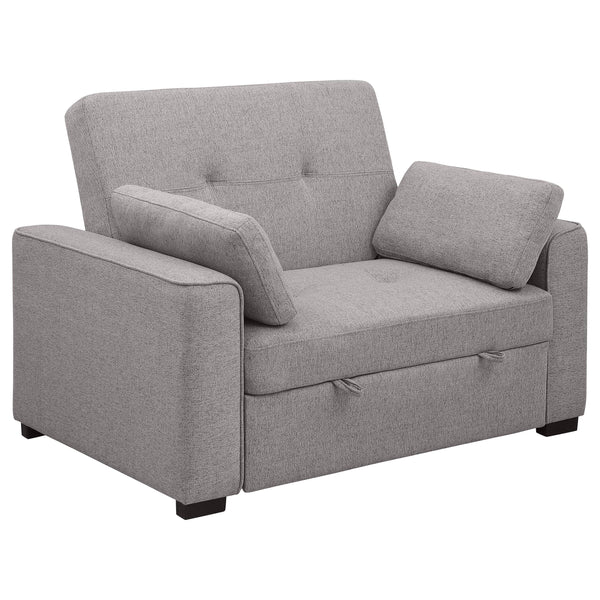 Coaster Furniture Edith 360147 Upholstered Convertible Sleeper Sofa Bed - Grey IMAGE 1
