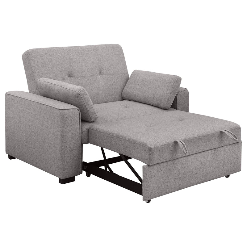 Coaster Furniture Edith 360147 Upholstered Convertible Sleeper Sofa Bed - Grey IMAGE 2