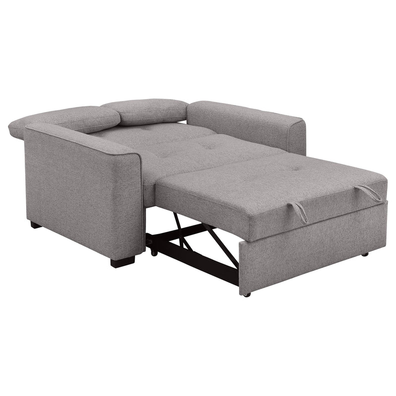 Coaster Furniture Edith 360147 Upholstered Convertible Sleeper Sofa Bed - Grey IMAGE 3