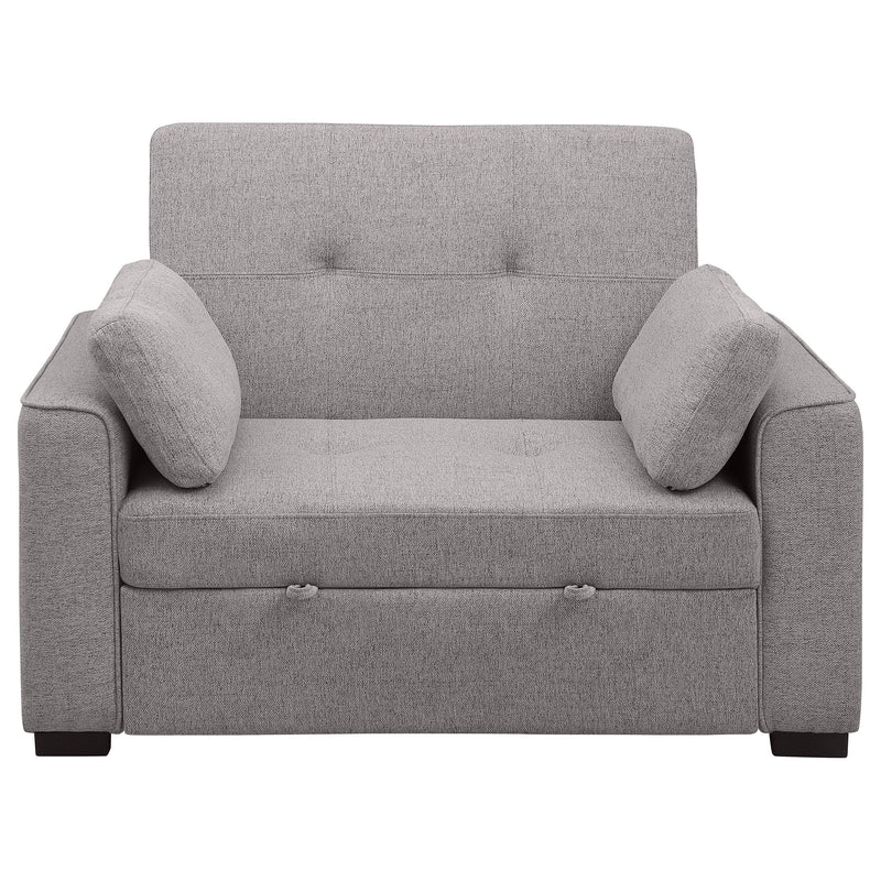 Coaster Furniture Edith 360147 Upholstered Convertible Sleeper Sofa Bed - Grey IMAGE 4
