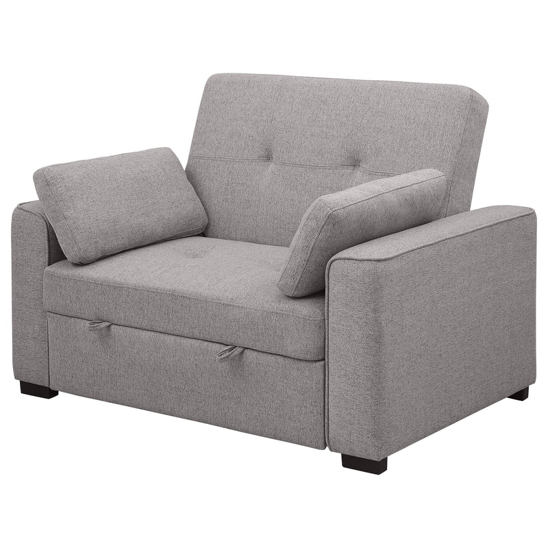Coaster Furniture Edith 360147 Upholstered Convertible Sleeper Sofa Bed - Grey IMAGE 5