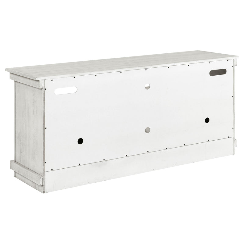 Coaster Furniture Payne 710052 60-inch TV Stand Media Console - Distressed White IMAGE 6