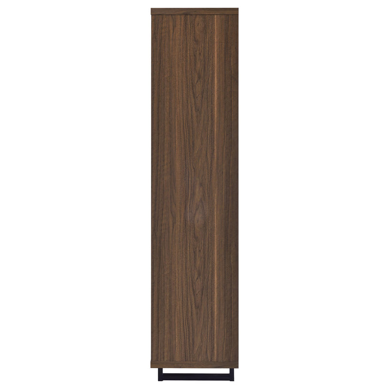 Coaster Furniture Maddox 801863 71-inch 3-shelf Cabinet Bookcase - Walnut IMAGE 5