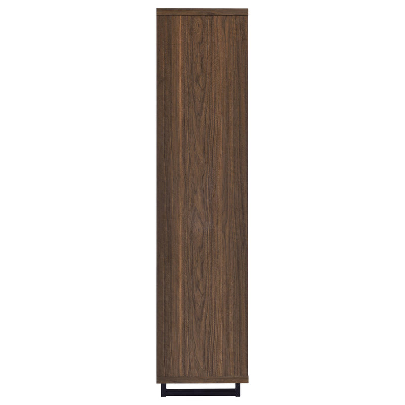 Coaster Furniture Maddox 801863 71-inch 3-shelf Cabinet Bookcase - Walnut IMAGE 9