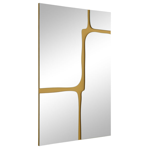 Coaster Furniture Kimberly 961472 32 x 47 Inch Kintsugi Style Wall Mirror - Gold IMAGE 1