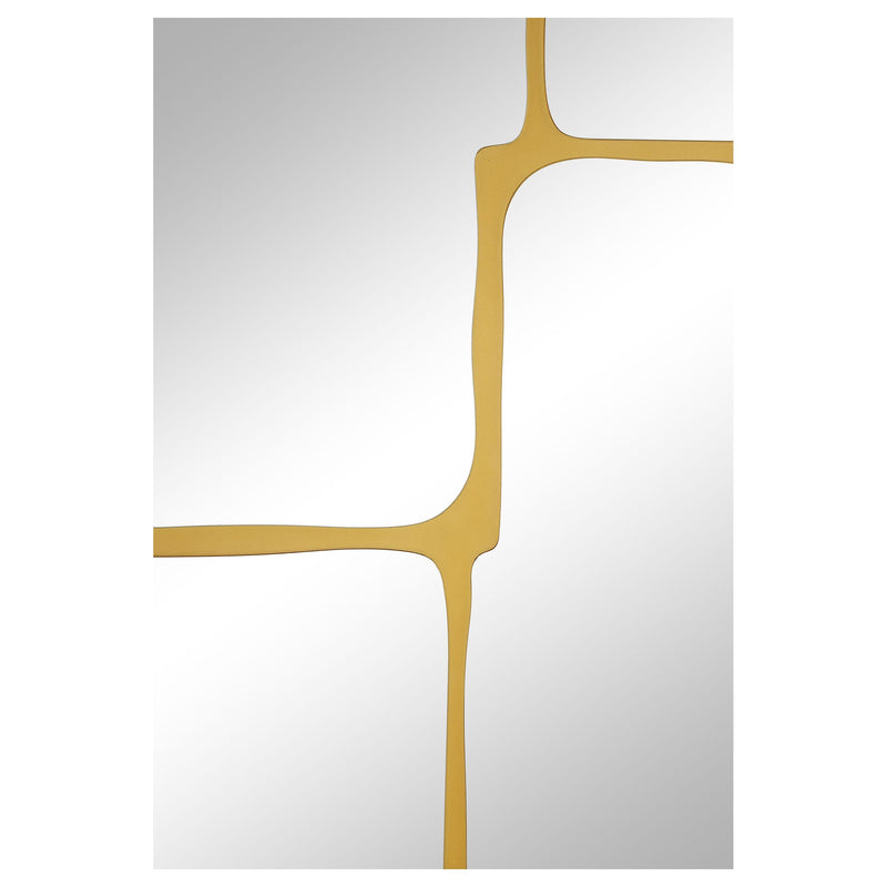 Coaster Furniture Kimberly 961472 32 x 47 Inch Kintsugi Style Wall Mirror - Gold IMAGE 2