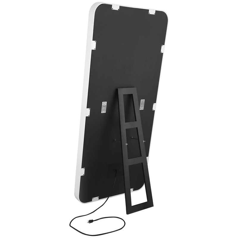 Coaster Furniture Glendora 961448 32 x 71 Inch LED Standing Mirror BT Speakers - Black IMAGE 6
